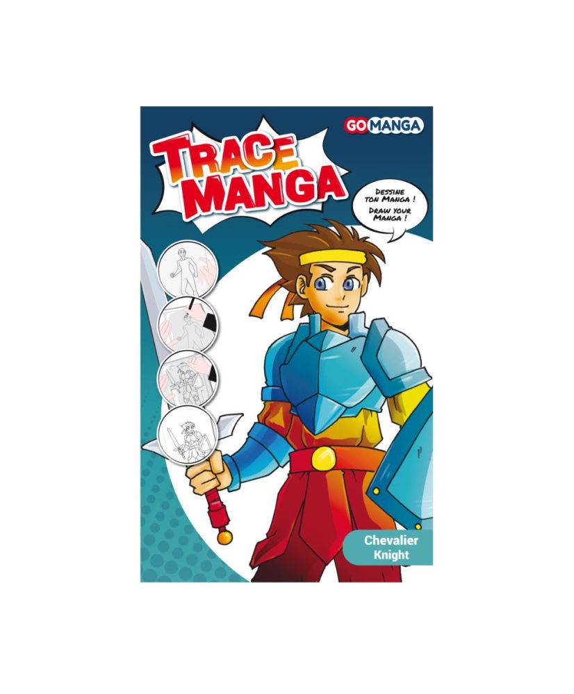 Trace Manga Go Manga Drawing Kit - Knight