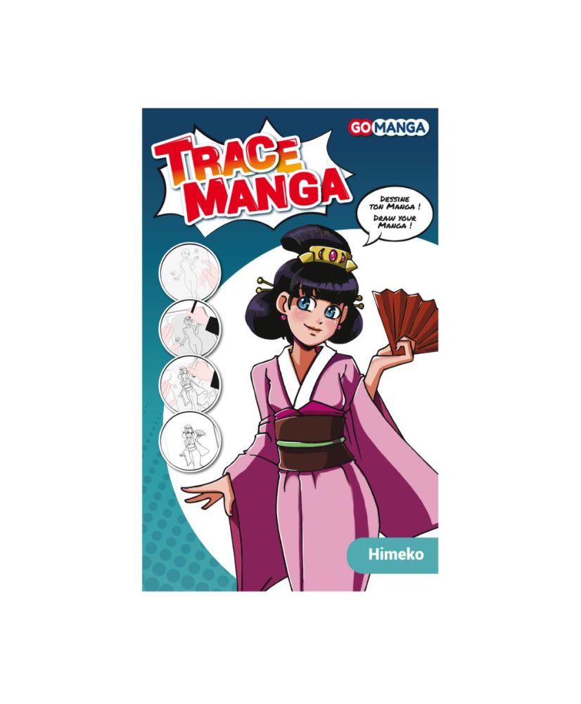 Kit per disegnare Trace Manga Go Manga - Himeko