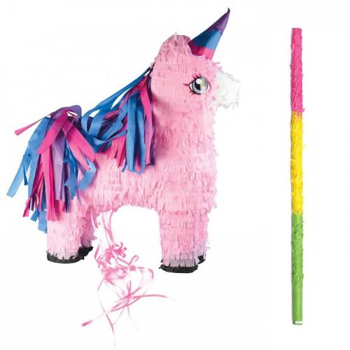 Unicorn piñata + stick