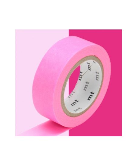 Cinta adhesiva decorativa con puntos Samekomon - Rosa pastel - 1,5 cm x 7 m