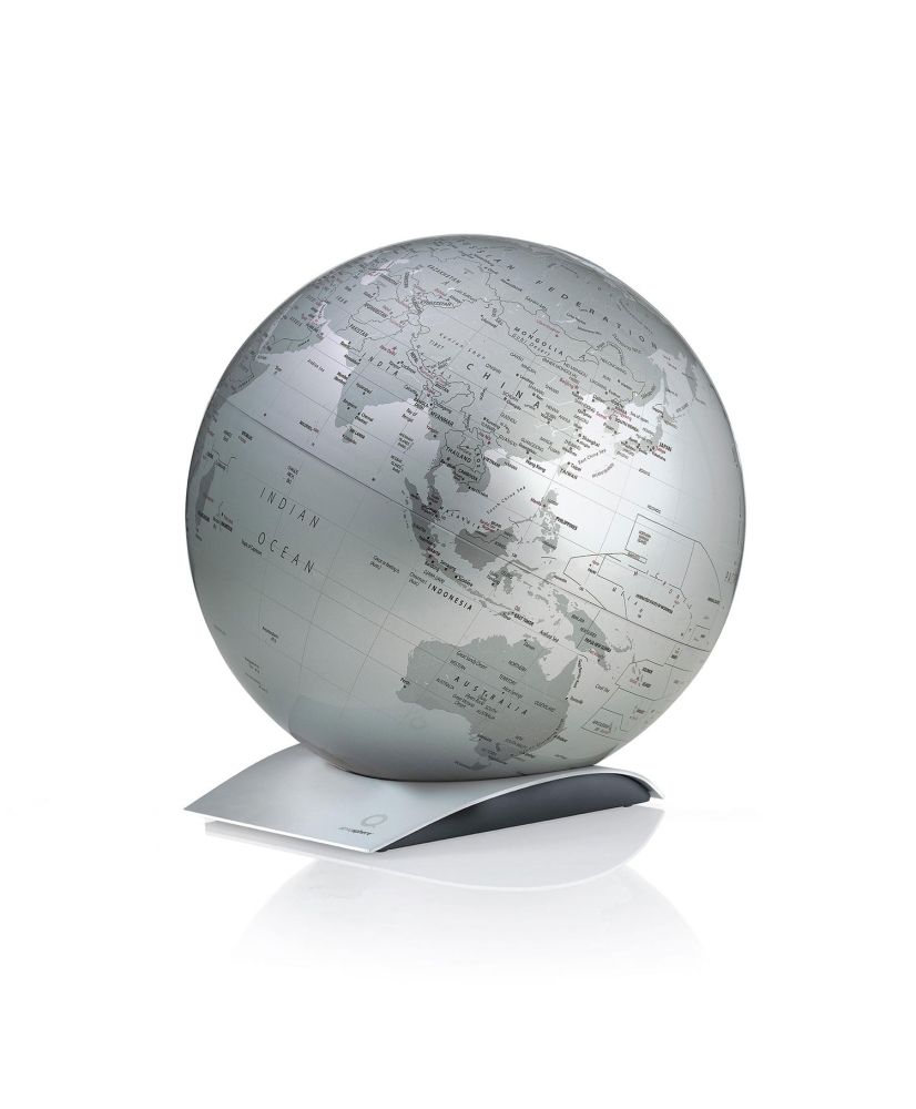 Globe terrestre sur plaque Capital Q Ø30 "Noir"