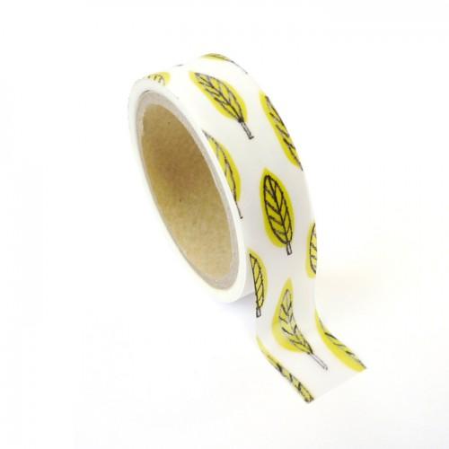 Masking tape metallized leaf 1.5 cm x 10 m