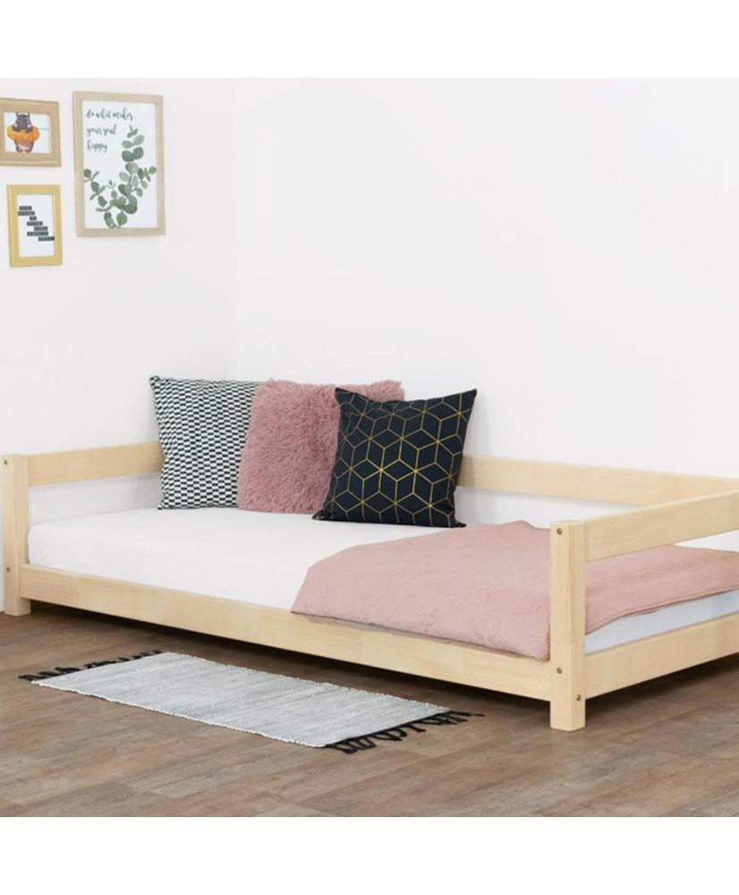 ik heb nodig Observatorium Geestig Montessori Children's Bed STUDY - solid wood - natural - 90 x 190 cm