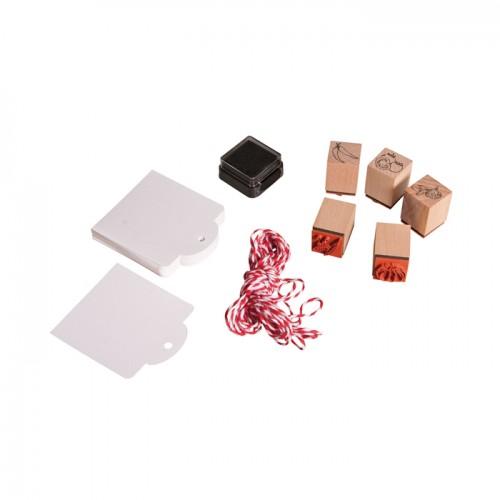 Kit mini wood stamps - Young vegetables