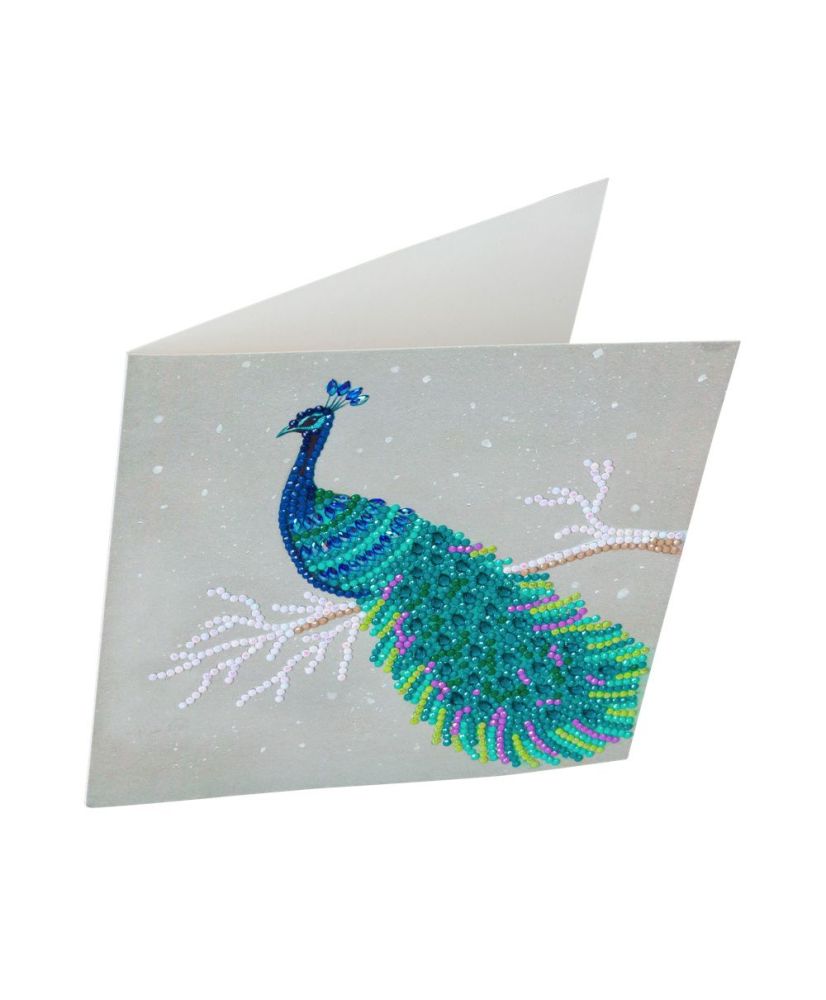 Leisure Arts Peacock Diamond Painting, Green/Blue