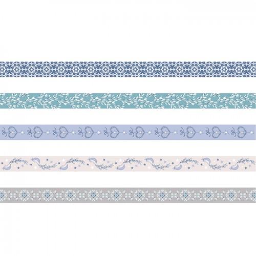 5 masking tapes - frosted Christmas