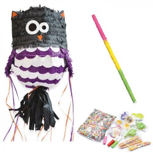 Owl piñata + stick + surprises