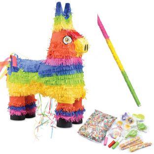 Piñata Burro + palo + sorpresas