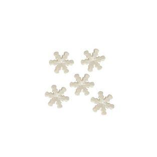 14 Sugarpaste Snowflakes Pearl White 