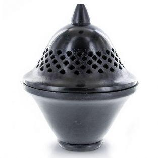 Brûle-parfum en pierre noire Séville