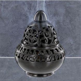 Black stone Censer - Incense holder Venice