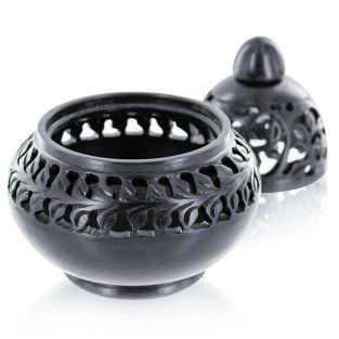 Black stone Censer - Incense holder Venice