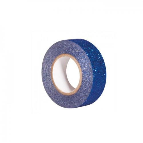 Glitter tape 5 m x 1,5 cm - dark blue