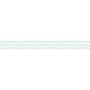 Washi Tape - Green Zigzag - 15 m x 1,5 cm