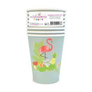 8 paper cups 25 cl - summer