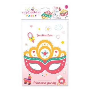6 Invitation Cards - Princess