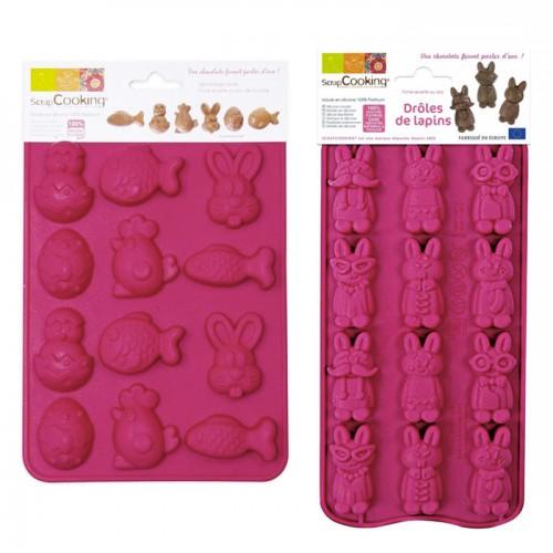Chocolate molds - Funny rabbits and Easter chocolates