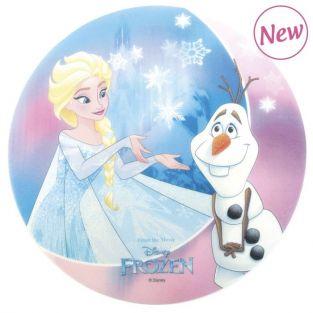 Edible wafer disk - Frozen - Elsa & Olaff