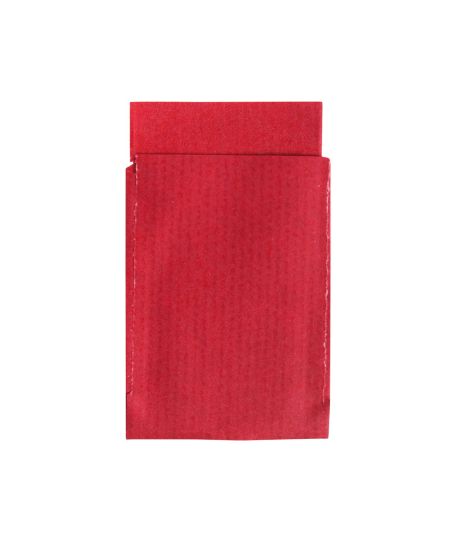 Sac déco en papier - Cadeau - Friandises - Rouge - 6 x 4,5 cm