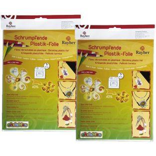 Shrink Plastic Kit - 10 white and frosted sheets