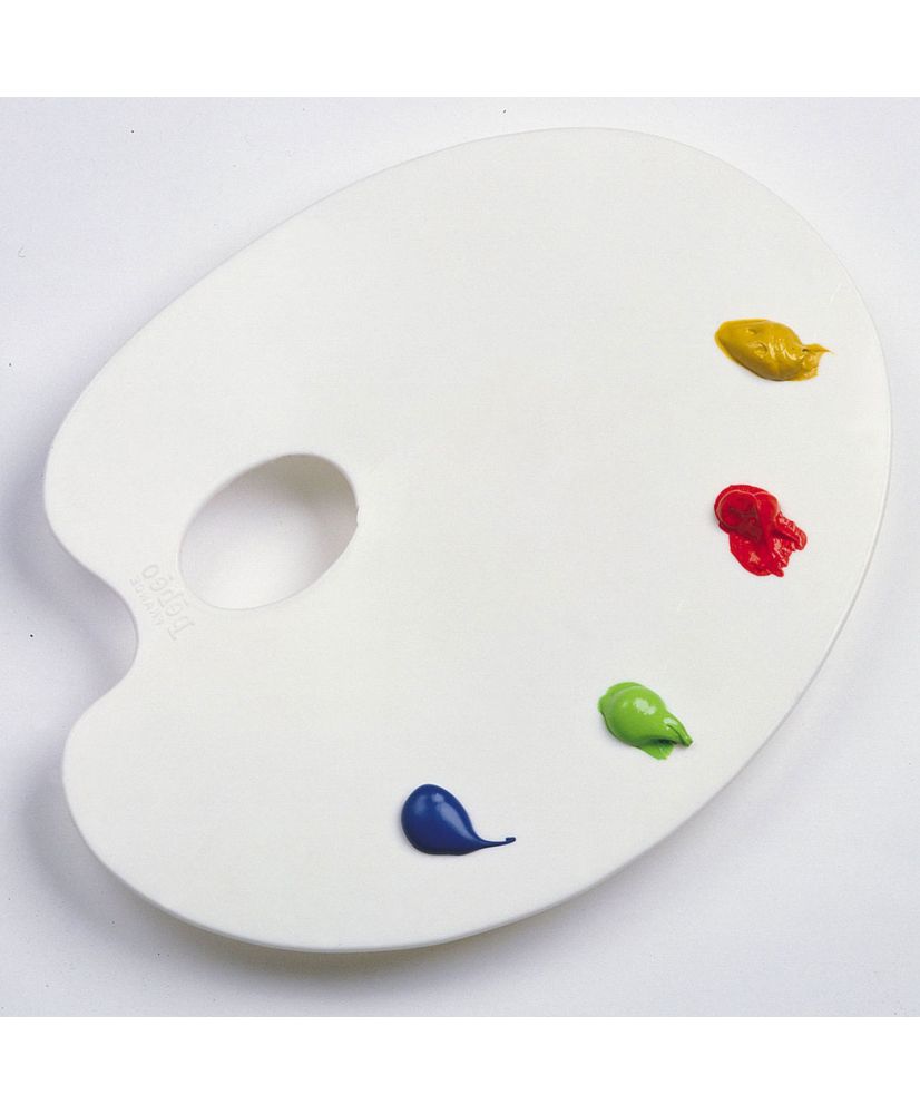 Palette ovale en plastique pour peinture