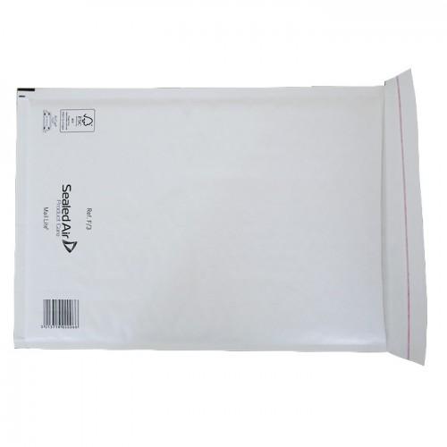 20 white bubble-padded envelopes 34 x 23 cm