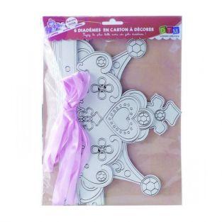 Box tiaras de princesa para personalizar - gemas rosas