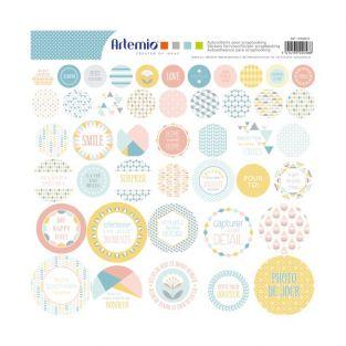 44 scandinavian scrapbooking stickers - ScandiSweet