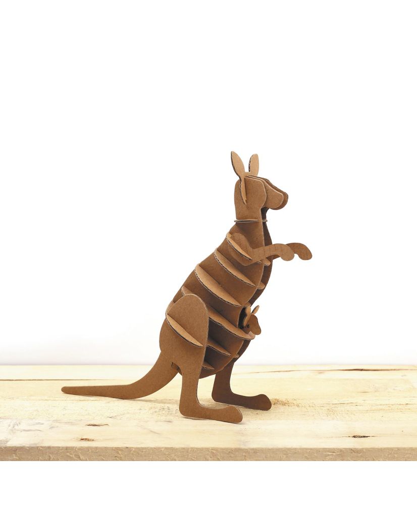 3D-Modell zum Zusammenbauen aus Karton - Känguru