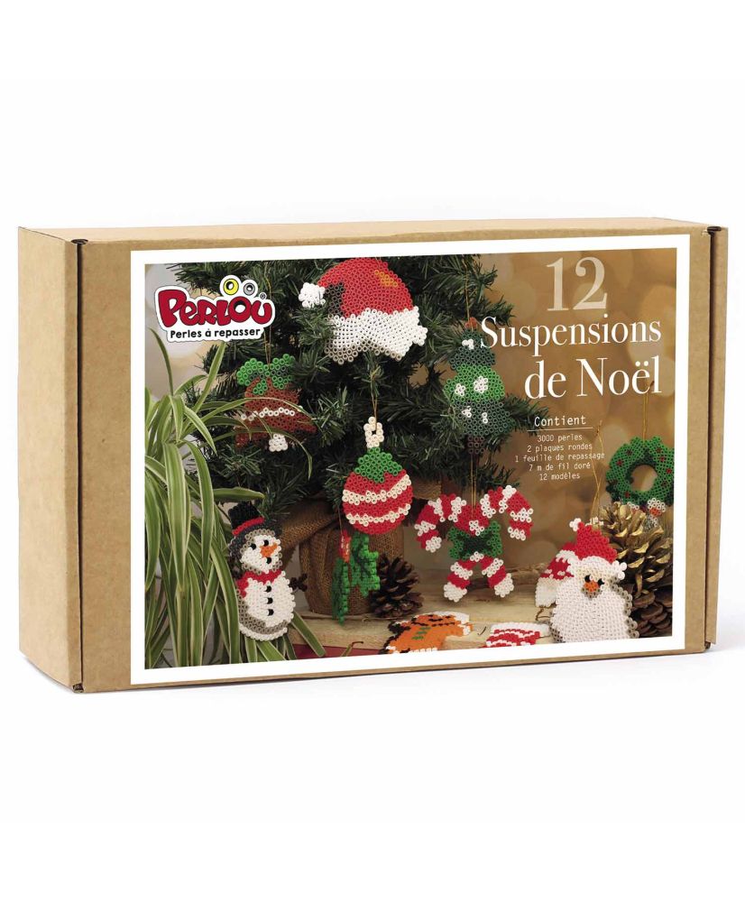 Set di perline da stiro in scatola - 12 decorazioni natalizie