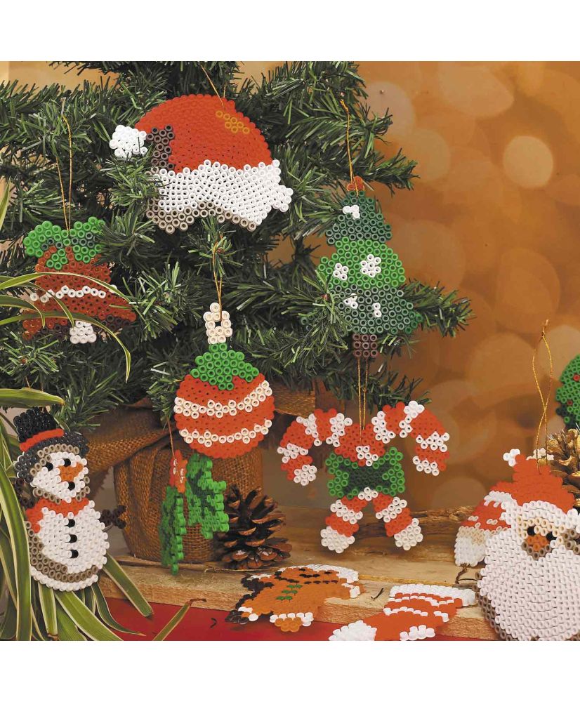Set di perline da stiro in scatola - 12 decorazioni natalizie