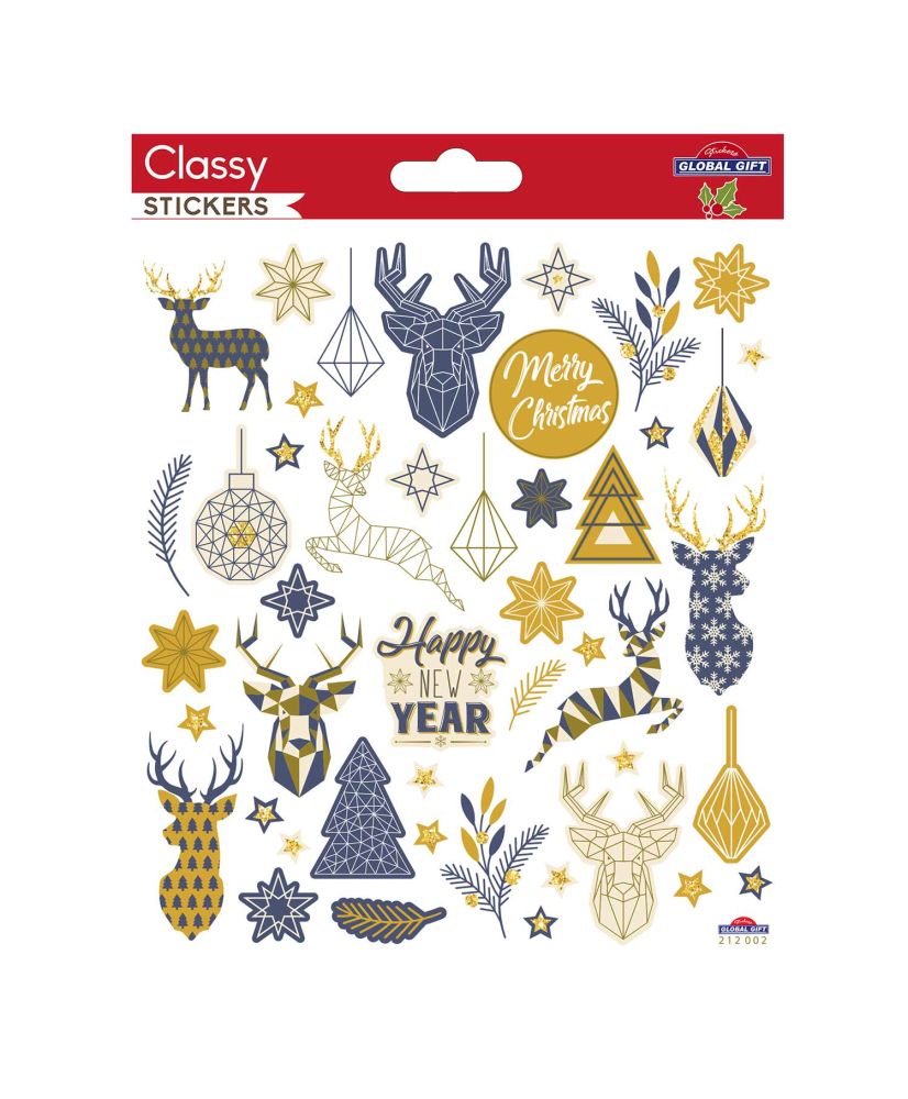 Stickers Cerf de Noël | Optimistick
