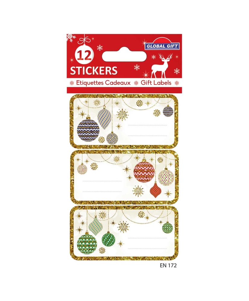 Autocollants de Noël élégants étiquettes pour enveloppes de cartes