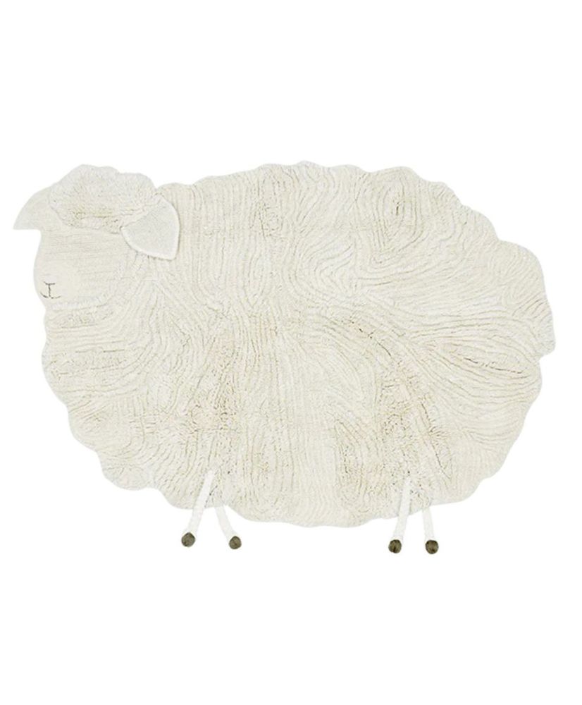 Tapis enfant mouton en laine - lavable - 120 x 170 cm