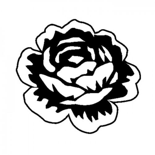 Sello de madera 3,7 x 4 cm - Rosa