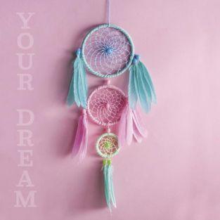 Dream Catcher DIY Kit  - blue-pink