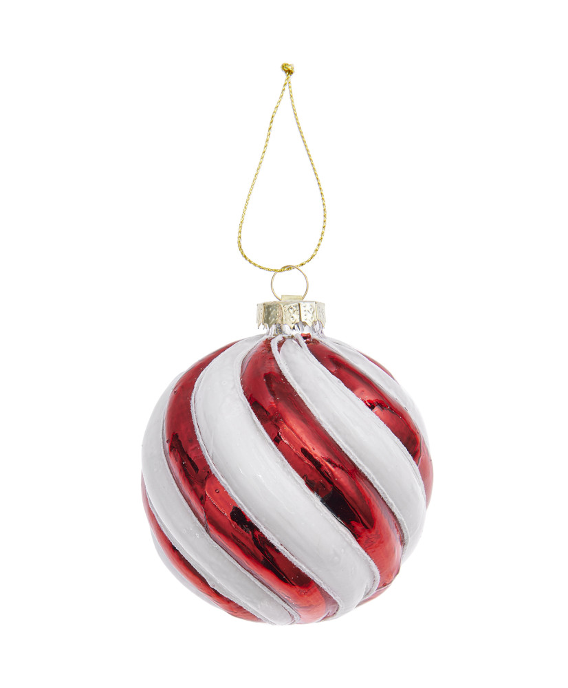 Décorations De Noël Boules De Confettis Or Bonnet De Noel Rouge Sur Une Vue  De Dessus De Table En Bois Blanc