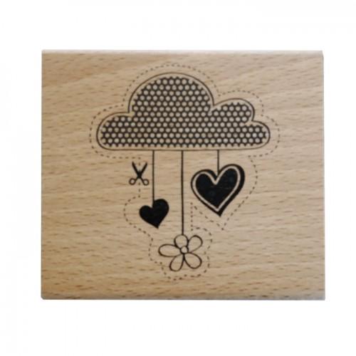 Wood stamp - Cloud