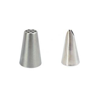 2 stainless steel nozzles - Feuille et Dahlia