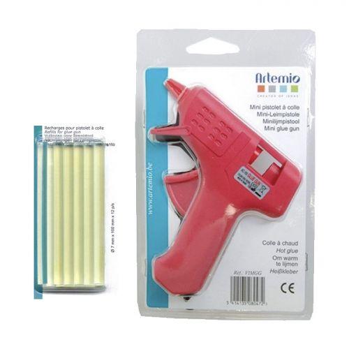 Mini glue gun + 14 glue sticks