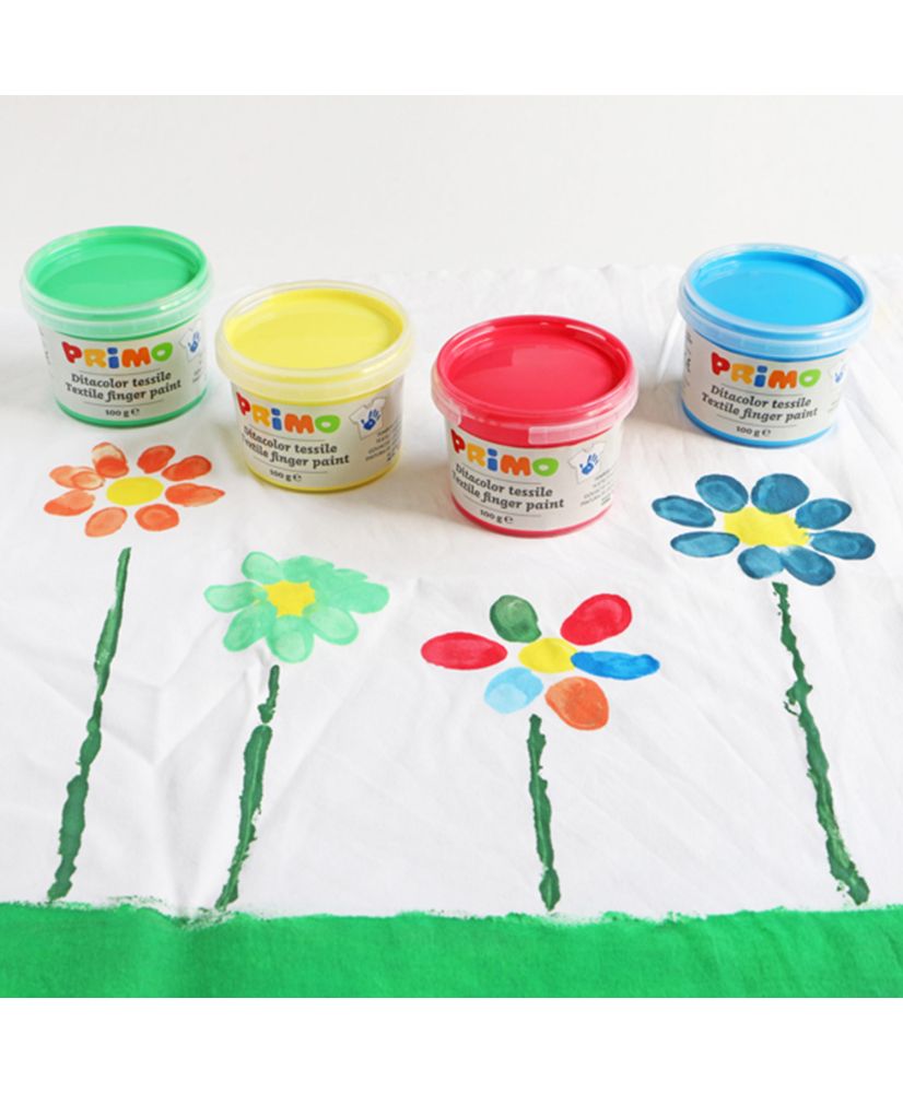6 finger paints for textile