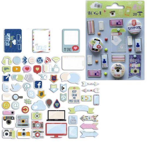 Be Connected Embellishments & Cutouts kit