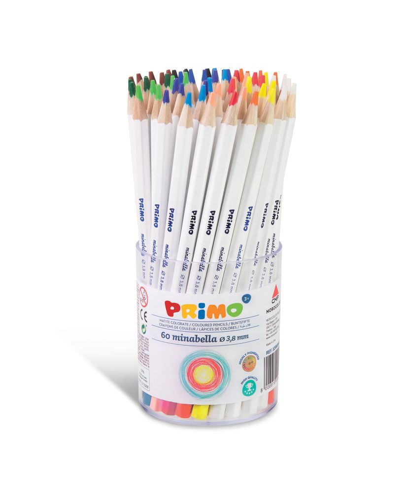Barattolo da 60 matite colorate Minabella