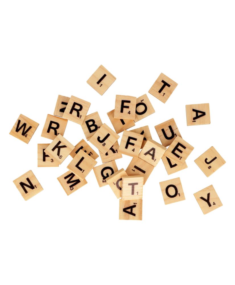 Lettres scrabble en bois x42 - Les Accessoires Déco