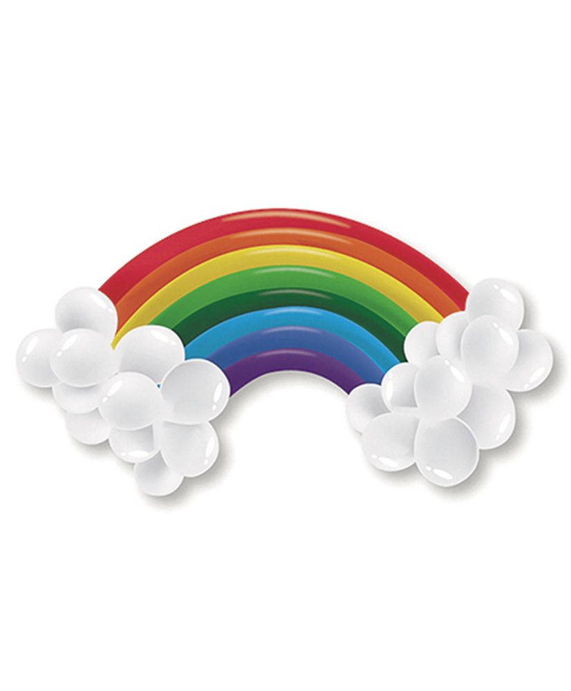 Kit Arche de Ballons - Nuage Ballon Multicolore pour l