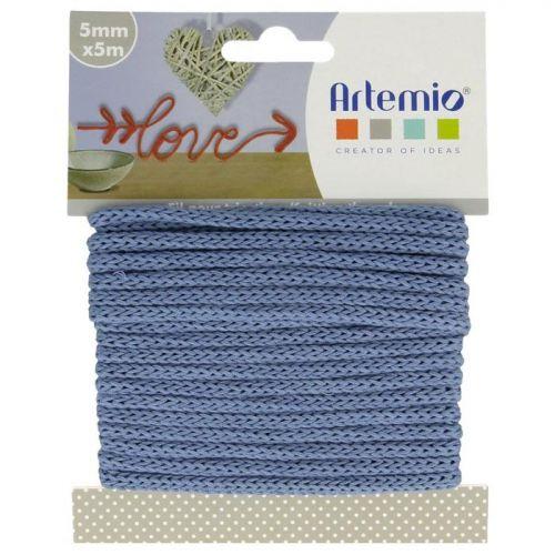 Knitting yarn 5 mm x 5 m - blue