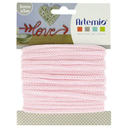Knitting yarn 5 mm x 5 m - pink