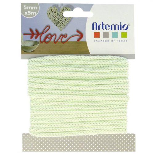 Knitting yarn 5 mm x 5 m - lime green