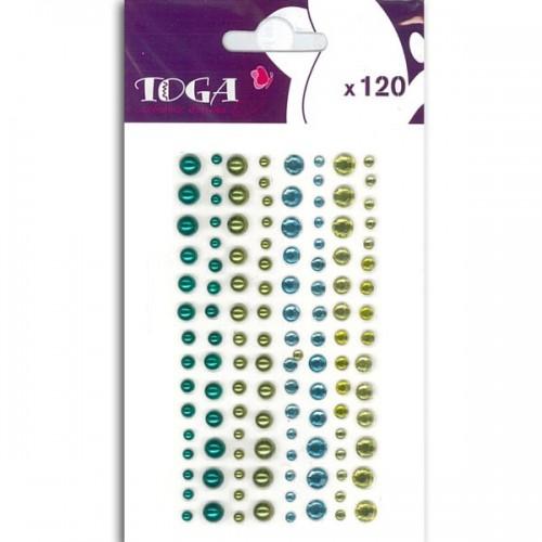 120 perles bleu-vert 120 perles bleu-vert