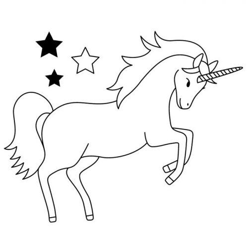 Wooden stamp - Unicorn